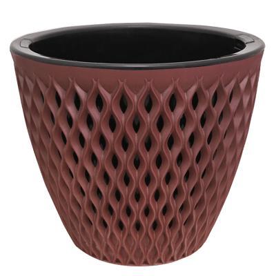 Кашпо "Версаль" (1,6л.) Цв. Бордо (Арт. КШ-9005) в интернет гипермаркете «Планета Лета». Фото