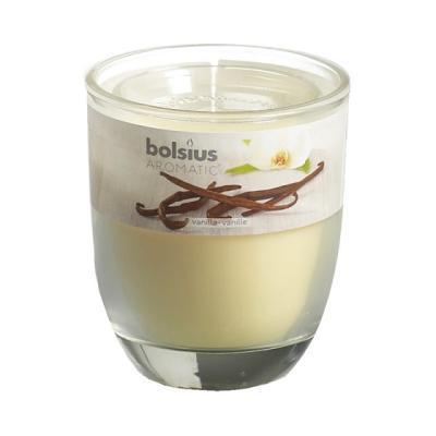 Свеча Болсус в стекл стак 80*70 аромат ваниль 103626150375 в интернет гипермаркете «Планета Лета». Фото