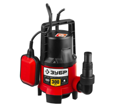 Дренажный насос ЗУБР для резервуаров, 300 Вт в интернет гипермаркете «Планета Лета». Фото