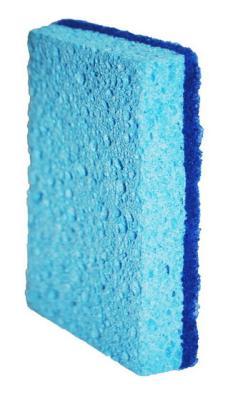 Губка двухслойная из целлюлозы (9*5,8*3 см) в интернет гипермаркете «Планета Лета». Фото