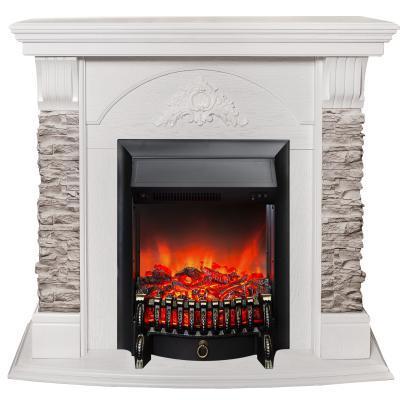 Каминокомплект ATHENA GR STD/EUG/25'5 WT +Majestic LUX BL в интернет гипермаркете «Планета Лета». Фото