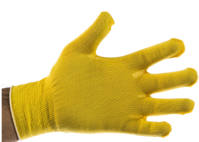 Перчатки из синтетической нити, 13 класс, цвет "лимон", L// Россия 67822 в интернет гипермаркете «Планета Лета». Фото