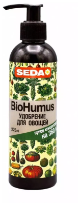 SEDA биогумус для овощей суперконцентрат 225мл в интернет гипермаркете «Планета Лета». Фото