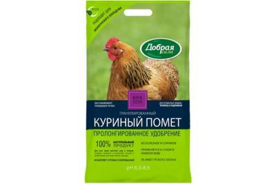 Удобрение Добрая сила  Куриный помет, пакет 2 кг/ 10 в интернет гипермаркете «Планета Лета». Фото