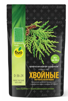 БИО-комплекс Нутривант Плюс, Хвойные вечнозелёные, 150г в интернет гипермаркете «Планета Лета». Фото