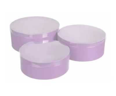 Коробка №2 сиреневая с крышкой в интернет гипермаркете «Планета Лета». Фото