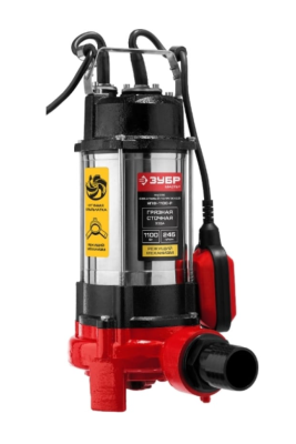Фекальный насос с режущим механизмом ЗУБР, 1100 Вт в интернет гипермаркете «Планета Лета». Фото