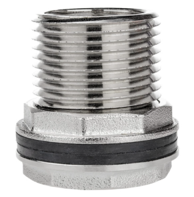 Штуцер (врезка) в бак (емкость) с прокладкой 1" (латунь) в интернет гипермаркете «Планета Лета». Фото