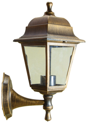 Светильник садово-парковый ЭРА "Леда1" настенный шестигранный под бронзу НБУ 06-60-001 в интернет гипермаркете «Планета Лета». Фото