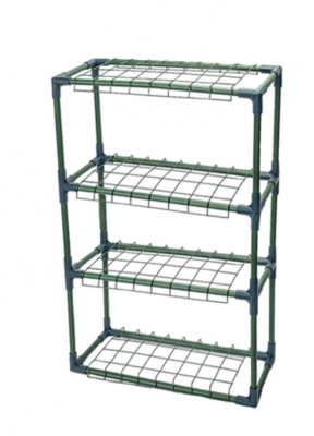 Стеллаж д/подоконника 21х54х83 см разб 4 полки (пласт тр d-16мм) 'Урожайная сотка Оптима' в интернет гипермаркете «Планета Лета». Фото