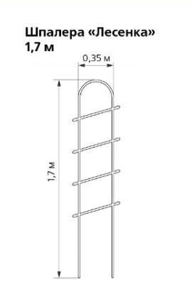 Шпалера «Лесенка» 1,7м Клевер-С в интернет гипермаркете «Планета Лета». Фото Шпалера «Лесенка» 1,7м в интернет гипермаркете «Планета Лета». Фото