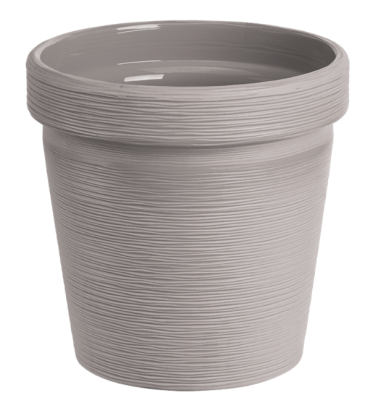 Кашпо "Терра" (1,1л) Цв. Серый жемчуг (КШ-9789) в интернет гипермаркете «Планета Лета». Фото