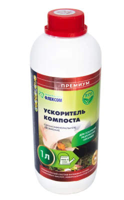 Органоминеральное удобрение Ускоритель компоста, марка Премиум 1л в интернет гипермаркете «Планета Лета». Фото