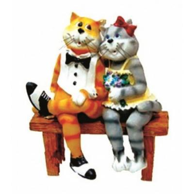 Фигура Коты "Влюбленная парочка" Н-41см F445 в интернет гипермаркете «Планета Лета». Фото