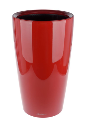 Кашпо Lechuza "Rondo Complete scarlet red high gloss" (пластик), D32xH56 см в интернет гипермаркете «Планета Лета». Фото