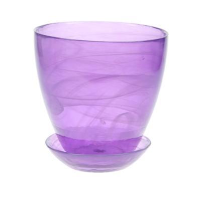 Горшок Органза №2 с п/д d13см лиловый в интернет гипермаркете «Планета Лета». Фото