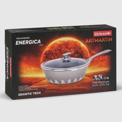 ВОК С КРЫШКОЙ 28 СМ ARTMARTIN в интернет гипермаркете «Планета Лета». Фото