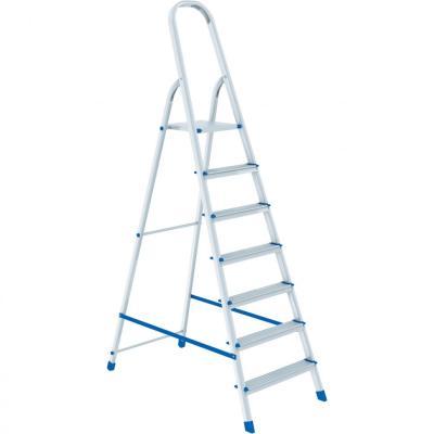 Лестница-стремянка Сибртех алюминиевая 7 ступеней 97717 в интернет гипермаркете «Планета Лета». Фото