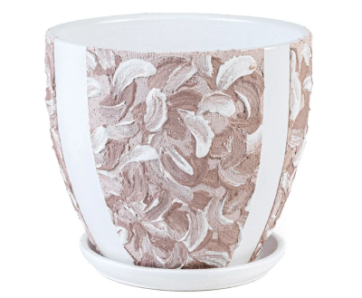 Горшок Дюспо кофе высокий овал d15, h13см, 1,4л в интернет гипермаркете «Планета Лета». Фото