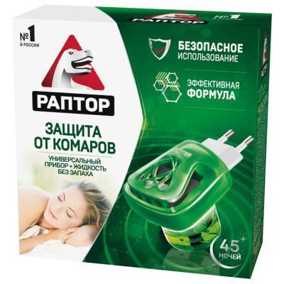 Комплект РАПТОР прибор +жидкость от комаров 45 ночей в интернет гипермаркете «Планета Лета». Фото