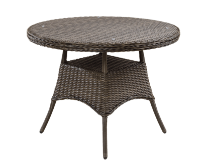 Стол круглый D100 (Вид ротанга с-профиль (ПТ), Цвет ротанга Мореная лиственница (G-градиент)) в интернет гипермаркете «Планета Лета». Фото