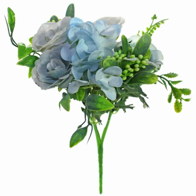 Ветка декоративная голубая 46х26 см в интернет гипермаркете «Планета Лета». Фото