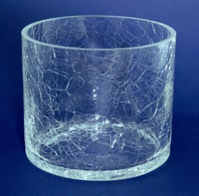 Ваза "Аттикус кракле" (стекло) D12xH20 см в интернет гипермаркете «Планета Лета». Фото