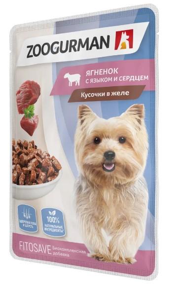 Влажный корм(пауч) д/собак Zoogurman, Ягненок с языком и сердцем 85г  в интернет гипермаркете «Планета Лета». Фото Влажный корм(пауч) д/собак Zoogurman, Ягненок с языком и сердцем 85г в интернет гипермаркете «Планета Лета». Фото