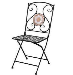 Стул металл 40х38х90 см с узором складной X75000010 в интернет гипермаркете «Планета Лета». Фото