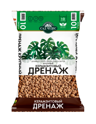 Дренаж керамзитовый (крупный) фр 8-20 мм Сад Чудес 10л в интернет гипермаркете «Планета Лета». Фото