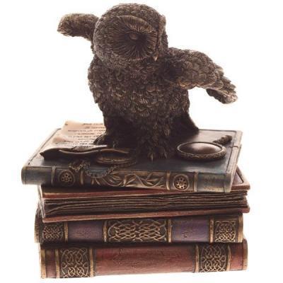 Шкатулка Сова на книгах H12см 711459 в интернет гипермаркете «Планета Лета». Фото