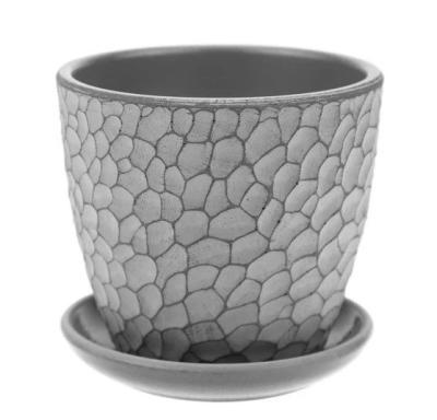 Горшок волна манго св.серый 3, 2,15л в интернет гипермаркете «Планета Лета». Фото
