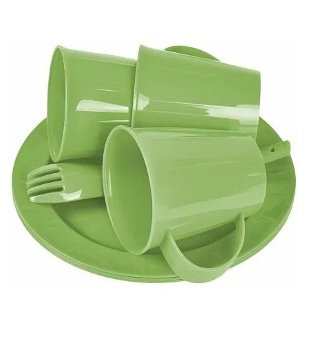 Набор салатник Sugar&Spice Vanilla на 3 персоны (9 предметов) фисташка в интернет гипермаркете «Планета Лета». Фото