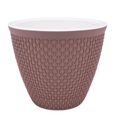 Кашпо "Ротанг" (2,25л.) Цв. Мокко (Арт. КШ-7950) в интернет гипермаркете «Планета Лета». Фото
