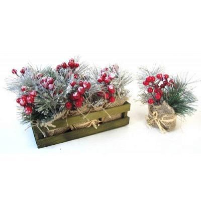 Цветок искусственный деревянный дисплей H15 см нг 233460 в интернет гипермаркете «Планета Лета». Фото