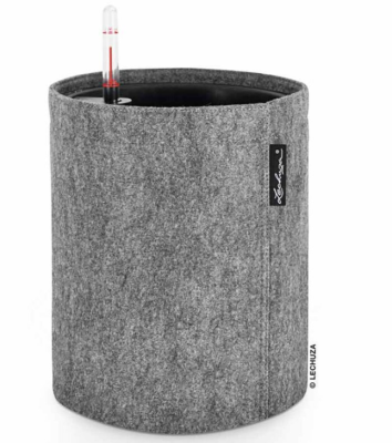 Кашпо Lechuza "Trendcover Felt Complete dark grey" (пластик), D23хН26,5 см в интернет гипермаркете «Планета Лета». Фото
