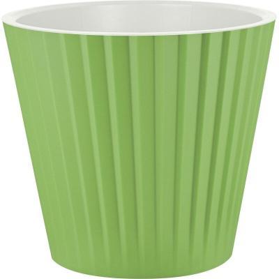 Горшок для цветов InGreen Sand  D190мм, 3,3л c дренажной вставкой Зеленая фисташка в интернет гипермаркете «Планета Лета». Фото