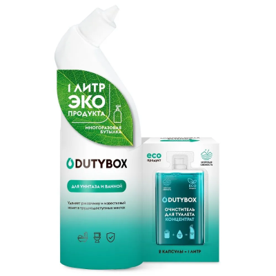 Средство чистящее DUTYBOX WC д/туалета и ванной концент. сет db-1311 в интернет гипермаркете «Планета Лета». Фото