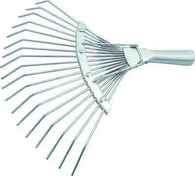 Грабли веерные СИБРТЕХ, круглый зуб, 18-зубьев, б/ч,  оцинкованные в интернет гипермаркете «Планета Лета». Фото