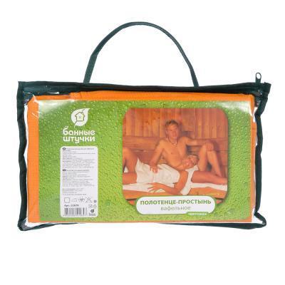 Полотенце простынь вафельное 150x80 см БШ 32070 в интернет гипермаркете «Планета Лета». Фото