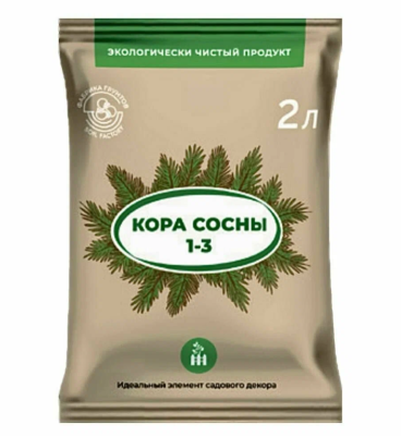 Кора древесная (фр. 1-3 см) 2л; Кд-2 в интернет гипермаркете «Планета Лета». Фото