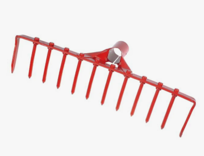 Грабли 12-зубые с прямыми круглыми зубьями 'Урожайная сотка' б/ч ML6140 в интернет гипермаркете «Планета Лета». Фото