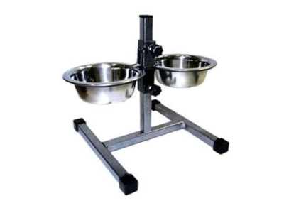 КТ 1220рл Кормушка-телескоп рег.2 мет миски(люкс 0,18л)12см ,выс до 20 см в интернет гипермаркете «Планета Лета». Фото