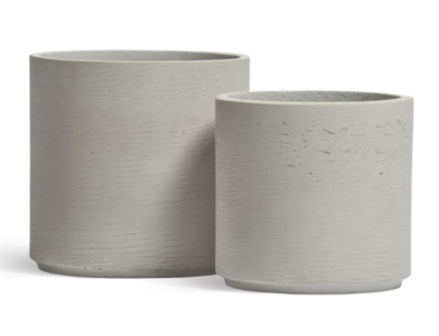 Кашпо TREEZ ERGO Concrete Цилиндр Белый песок д-27 см, в-26 см в интернет гипермаркете «Планета Лета». Фото
