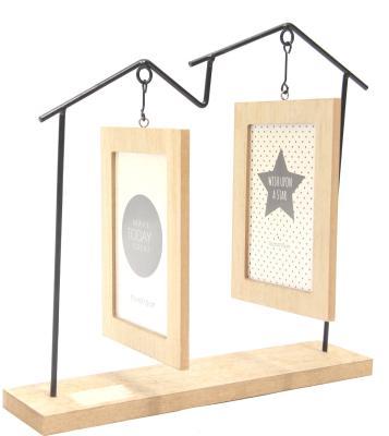 Фоторамка для 2-х фото на подвеске 335x75x310мм HZ1908610 в интернет гипермаркете «Планета Лета». Фото