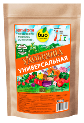 БИО-комплекс Удобрение органическое Универсальное, ТМ Удобряша 900г в интернет гипермаркете «Планета Лета». Фото
