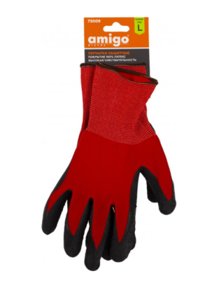 Перчатки защитные, покрытие латекс,высокая чувствительность, размер L 73009 в интернет гипермаркете «Планета Лета». Фото