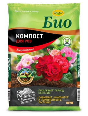 Удобрение сухое Фаско Био Компост для роз органоминеральное 5л в интернет гипермаркете «Планета Лета». Фото