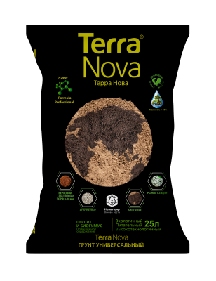Грунт Терра Нова проф универсальный с биогумусом и 10% перлита 25л в интернет гипермаркете «Планета Лета». Фото