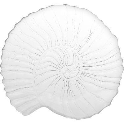 Блюдо Mercury Seasnail прозрачное 32х29 см в интернет гипермаркете «Планета Лета». Фото